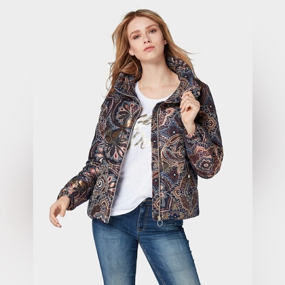 🌈 Tom Tailor Denim Women’s Quilted Pattern Jacket 🌟 - Picture 1 of 7